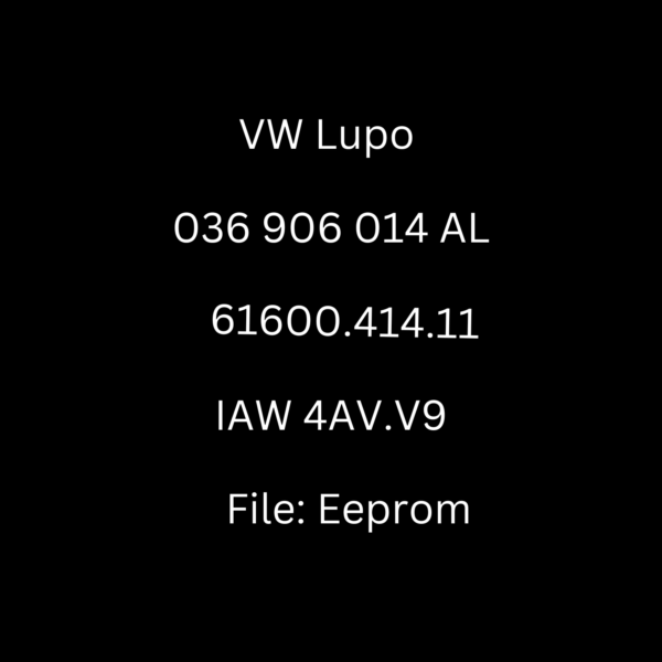 VW Lupo - 036906014AL - 61600.414.11 - IAW 4AV.V9